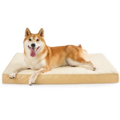 China Waterproof Memory Foam Pet Bed Waterproof Dog Bed Orthopedic With Removable Cover for sale