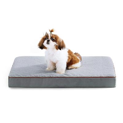 China Dog Bed Oxford Fabric Waterproof Breathable Orthopedic Bolster Pet Beds for sale