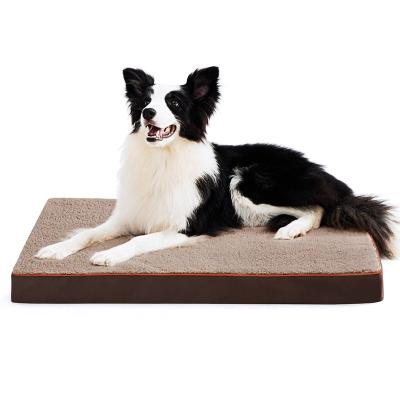 China Waterproof Waterproof Liner With Removable Washable Orthopedic Memory Foam Blanket Dog Bed Large Dog Bed For Large Dogs for sale