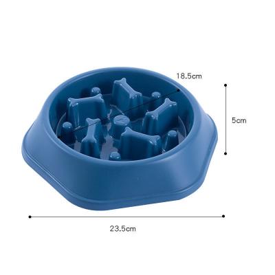 China Wholesale Custom Sustainable Eco-friendly Plastic Water Bowl Slow Feeder PP Dog Bowls for sale