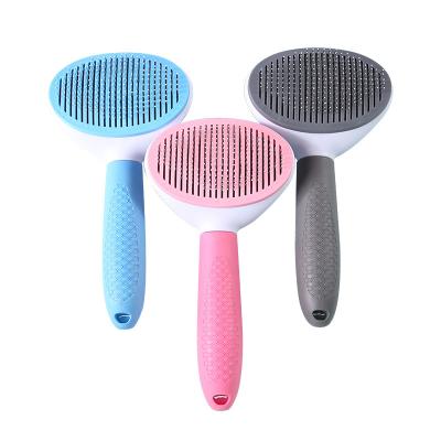 China Eco-Friendly Cat Hair Removal Comb Carbon Steel Pet Beloved Pet Comb Dog Accessories Wholesale Viable Grooming Teeth for sale