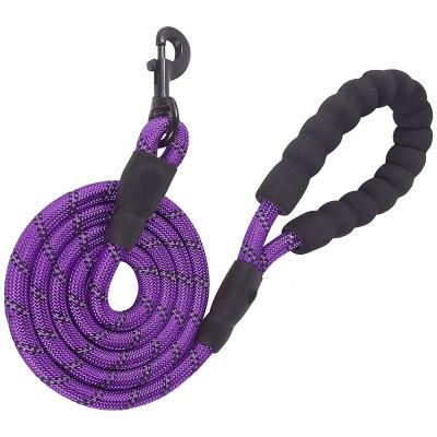 China Amazon 1.5m Dog Traction Sustainable Hot Selling Durable Reflective Nylon Rope Braided Climbing Rope Dog Lead Dog Leash for sale