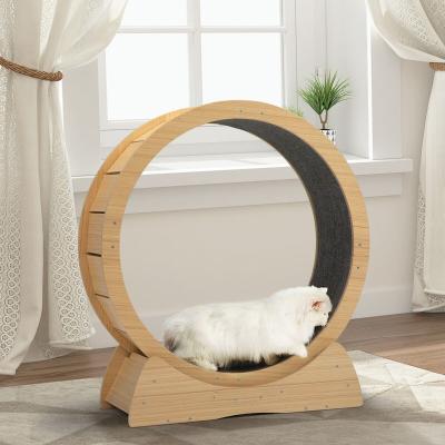 China Pet Cat Running Wheel Pet Treadmill Sustainable Exercise Lose Walking Fitness Toy Silent Dog Cat Toys Cat Climbing Weight Interactive Frame for sale