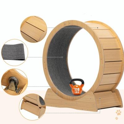 China Cute Viable Cat Wheel Treadmill Exercise Wheel Cat Furniture Cat Toy Loss Weight Device for sale