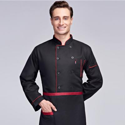 China Long Sleeve Kitchen Chef Jackets Chef Uniform Long Sleeve Design for sale