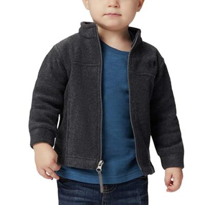 China Breathable kids fleece for outwear infant baby coat Tour-City collar toddler jackets with zipper for sale