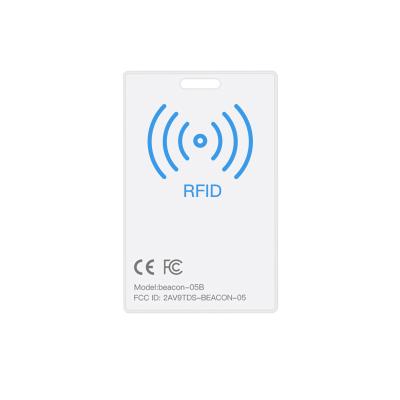 China Portable Bluetooth Mini Mobile 13.56MHz RFID BLE5.1 Card Indoor Tracking Tag for Check-in Employees for sale