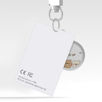 China RFID Card Ibeacon DEASINO Slim Beacon Ble5.1 Beacon Ibeacon Acceleration Sensor Eddystone 05B Personal Card Beacons for sale