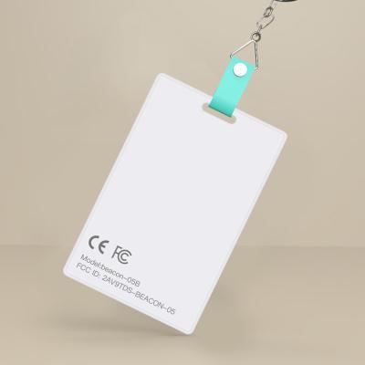 China Indoor Tracking Ibeacon Eddystone Ultra Slim Protocol IOT Control Bluetooth 5.1 Card Beacon for sale