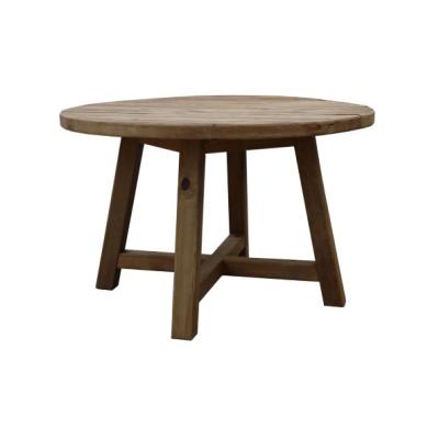 China Round Solid Wood Solid Recycled Wood Dining Table For Home Dining Room Furniture for sale