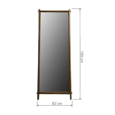 China Factory Floor Mirror Solid Wood Integral Standing Mirrors Integral Jewelry Box Mirror for sale