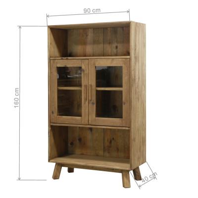 China Minimalism Living Room Display Glass Chinese Vintage Antique Cabinet for sale