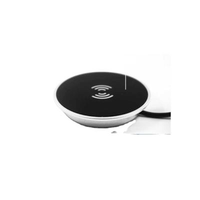 China Qi-enabled Devices Factory Customized Round Chassis Wireless Charger 10W Portable Wireless Charging Panel for sale