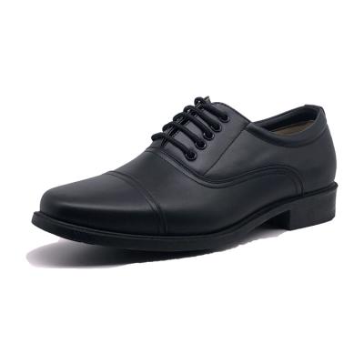 China Oxford Policeman and Officer Men's Stylish Black Cowhide Leather Shoes Business Premises Shoes Waterproof Custom for sale