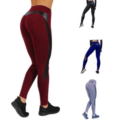 China High Waist Women's Breathable Yoga Pant Leggings Mesh Gym Fitness Pants Lady for sale