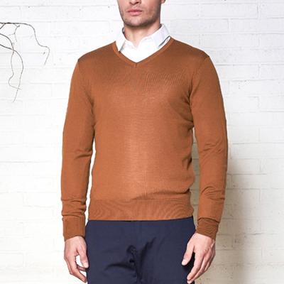 China Anti-Wrinkle V-Neck Casual Slim Fit Mens Sweaters Knitwear Pullover Knit Autumn Sweaters For Men for sale