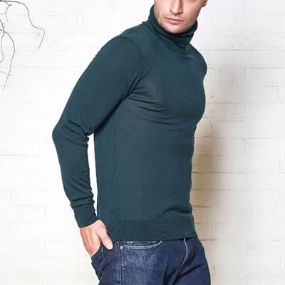 China Wholesale Custom Turtle Neck Sweater White Mens Anti-Wrinkle Good Quality High Neck Sweaters For Men for sale