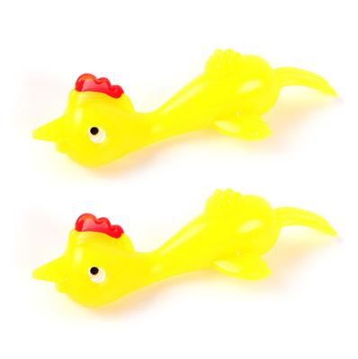 China Decompression factory catapult turkey ride fun toy tpr chick catapult soft material chick toy new for sale