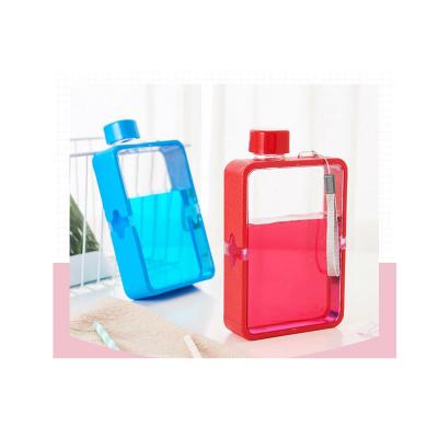 China Creative Stored A5 Water Style Cu Custom Water Bottle Plastic Portable Notebook Paper Water Bottle Factory Direct for sale