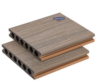 China Easily Assembled Deep Embossing Wood Grain Uk Market Outdoor Wpc Decking for sale