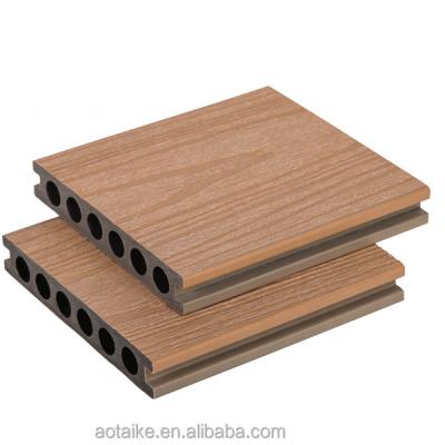 China Traditional hot sale outdoor floor wood texture waterproof plastic composite wpc decking for sale