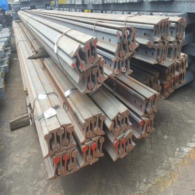 China 54E1/60E1 grade R260 railroad  54E1 steel rail for state railway train track rail for sale