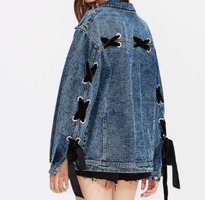 China Autumn Denim Jackets Vintage Diamonds Spring Coat Casual Women's Jeans Jacket QUICK DRY For Outerwear Female for sale