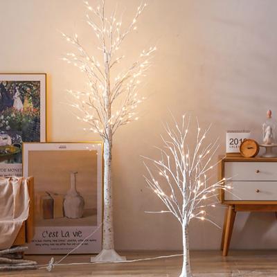 China Wholesale 120cm Simulation Outdoor White Decorative Orchard Birch Tree Artificial Tree Lights Led Christmas 92*38*30cm (8PCS) for sale