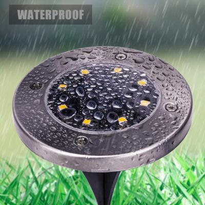 China Garden Outdoor Waterproof Led Earth Lights Underground Solar Garden Path Lights For Lawn Pathway Garden for sale