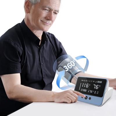 China Wholesale Wireless Smart Arm Wrist Sphygmomanometer Cuff Household Medical Devices BP Digital Blood Pressure Monitor Telehealth for sale