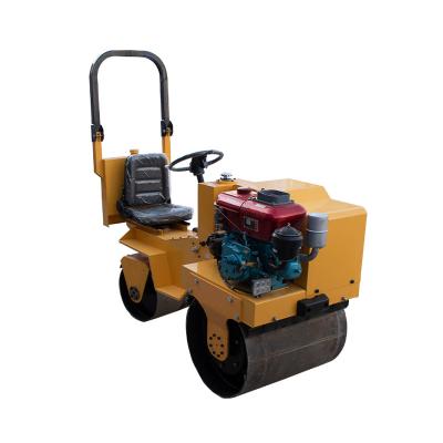 China Construction worksÂ   High Quality Mini Road Roller 850KG Compactor Double Drum Tower On Road Roller for sale