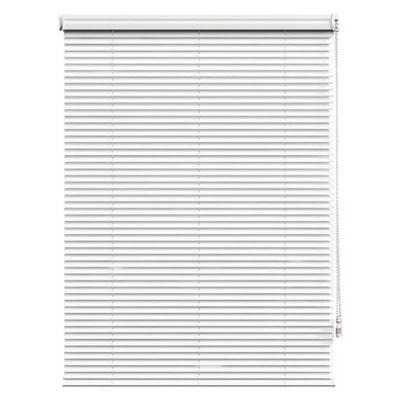 China Minimalist Outdoor Waterproof Aluminum Slats Shades Chain White Zipper Track Venetian Window Blinds for sale