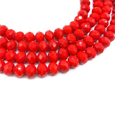 China Jewelry Making Wholesale 3/4/6/8mm Imitation Jade Material Crystal Beads Flat Loose Beads For DIY Jewelry Making Hair Accessories for sale