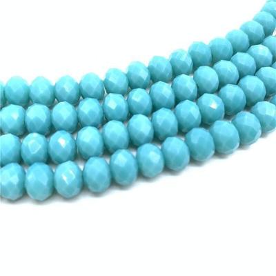 China Jewelry Making 4mm 6mm 8mm 10mm Jade Crystal Material Rondelle Beads For Bracelets Jewelry Making for sale