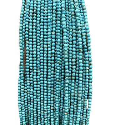 China Jewelry Making Hot Sale Turquoise Round Loose Stone Beads For DIY Bracelet Necklace Jewelry Making Natural Stone Beads for sale