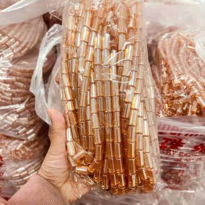 China Jewelry Making Wholesale Cheap 8*16mm Cylindrical Red Amber Beads For Diy Jewelry Making Accessories for sale