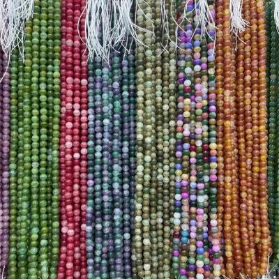 China Jewelry Making Wholesale 8/10 Mm Synthetic Stone Crack Loose Beads For Handmade DIY Bracelet Jewelry Making for sale