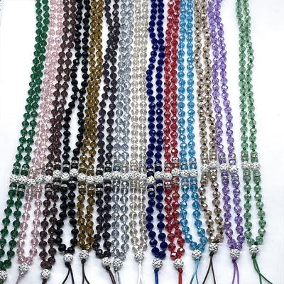 China Jewelry Making Crystal Glass Handmade Beaded Lanyard Straps For Cell Phone Neck Key Chain Pendant for sale