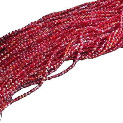 China Jewelry Making Factory Wholesale 4 Mm Transparent Faceted Colored Glass Crystal Beads For Jewelry Making for sale