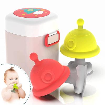 China BPA Free Food Grade BPA FREE Fruit and Vegetable Container Infants Non-Toxic Soft Silicone Teether Toy for sale