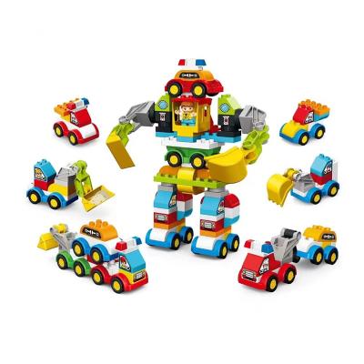 China Toy Education Kids Creative DIY construction car building block robot toys for sale