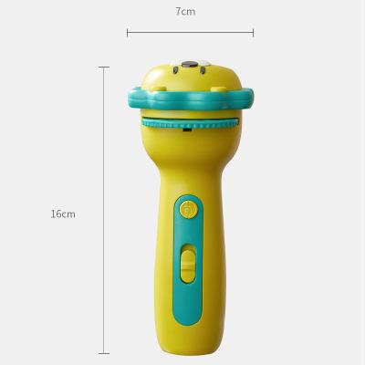 China Eductional Preschool Toys Luminous Flashlight Toy Flashlight Torch Lamp Color Projection Cute Smart Kids Design Toy For Children for sale