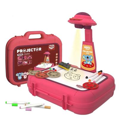 China Children Drawing Writing Education Drawing Set Projector for Kids Xmas Gifts Art Toy Painting Set Educational Drawing Board Box Christmas Gifts for sale