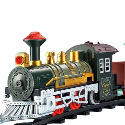 China Eco-friendly Material Musical Railcar Series Battery Operated Train Toy Railway Track Toys For Children for sale