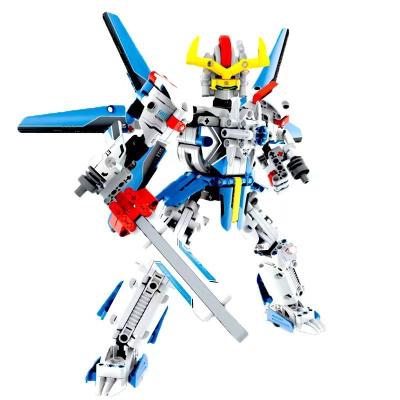 China Mecha Robot Children's Puzzle Building Block Robot Toy Assembly Building Block Robot Model Building Toy for sale