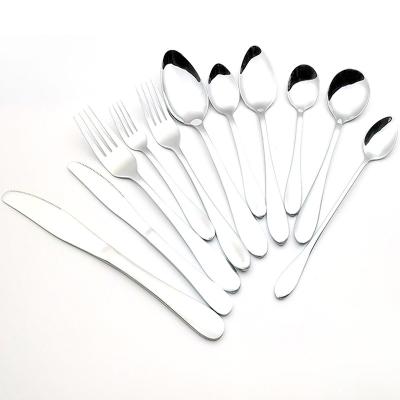 China High Quality Viable Stainless Steel 11pcs Fork Knife Spoon Flatware Cutlery Set for sale