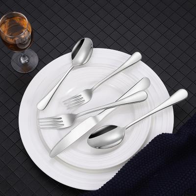 China Sustainable 1010 STAINLESS STEEL Dinnerware Set 4 Pcs Steak Knife Fork Set 304 Stainless Steel Cutlery Sets for sale