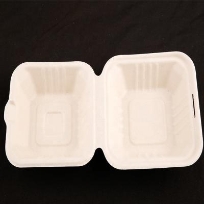 China Biodegradable Food Grade Disposable Heatable Bento Sugar Cane Lunch Box Eco - Friendly for sale