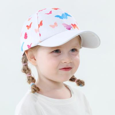 China COMMON Children Sun Covers Butterfly Kids Baseball Cap Baby Boy Hat Baby Summer Hats for sale