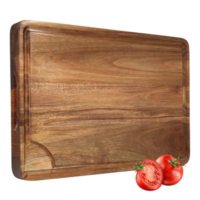 China Sustainable Charcuterie Large Thick Board Wooden Cheese Cutting Board For Kitchen for sale